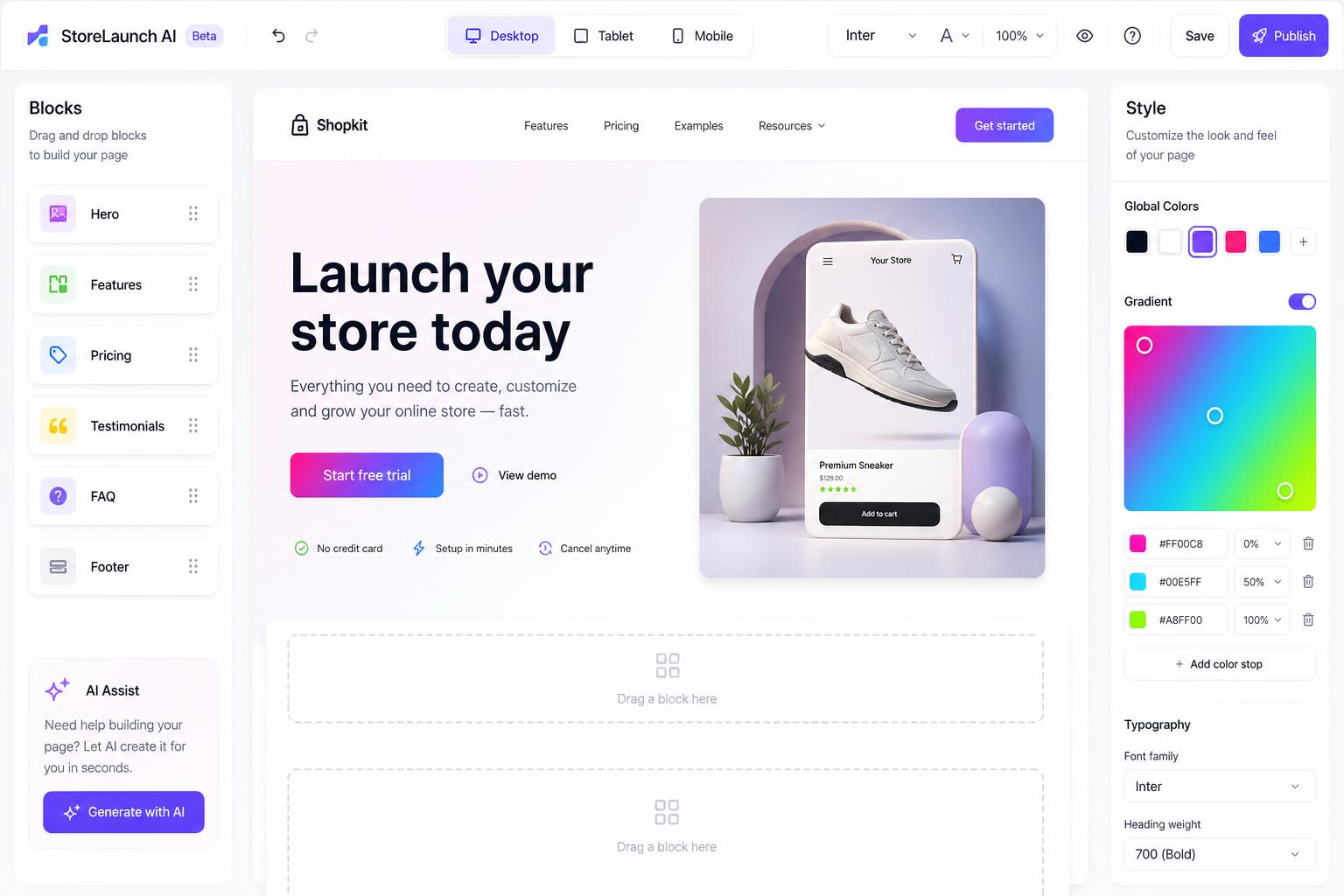 Design the experience.